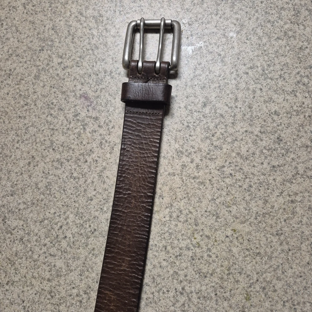 Classic Dark Brown Leather Belt